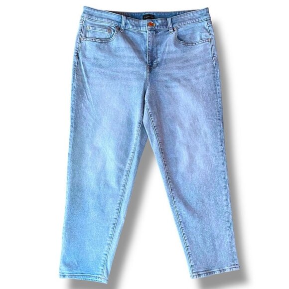 Talbots Womens Jeans Sz 14P 14 Petite Blue Everyday Relaxed Ankle Fit Stretch - Picture 1 of 8
